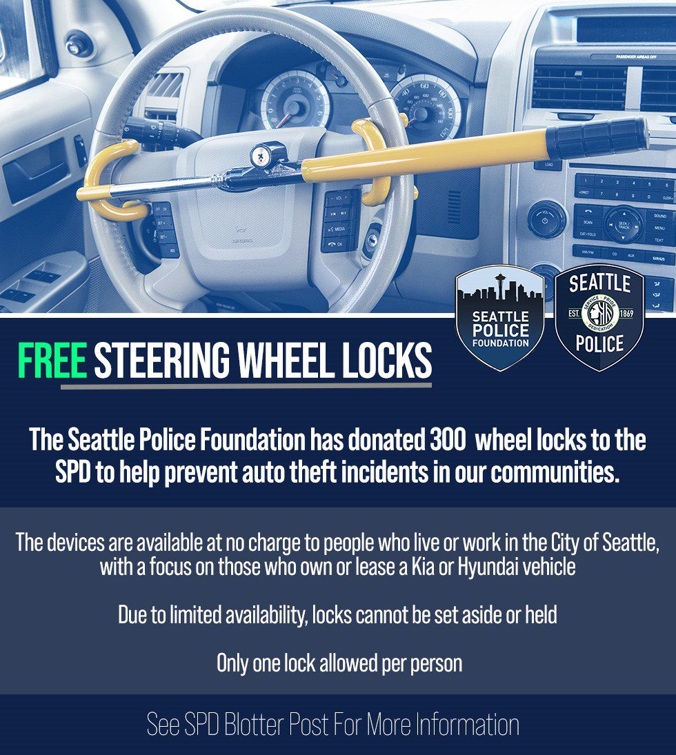 Seattle Police Foundation provides round 2 of citywide free steering